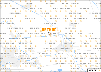 map of Het Hool