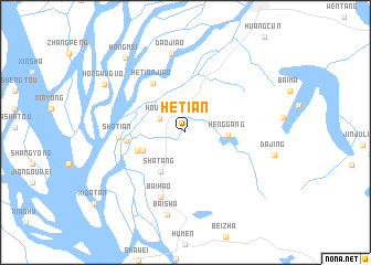 map of Hetian