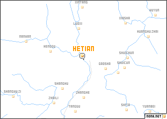 map of Hetian