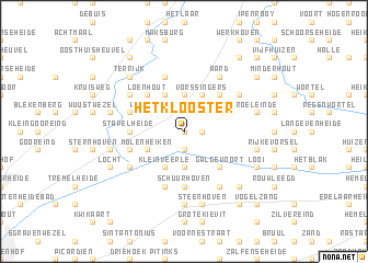 map of Het Klooster