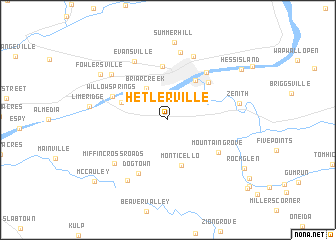 map of Hetlerville