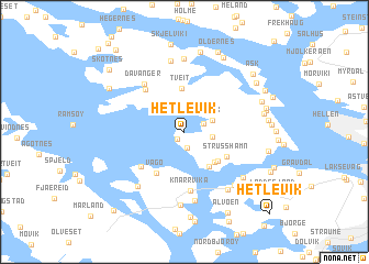 map of Hetlevik