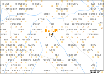 map of Hétovi