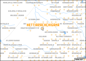 map of Hettiarachchigama