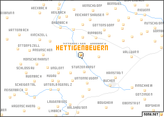 map of Hettigenbeuern