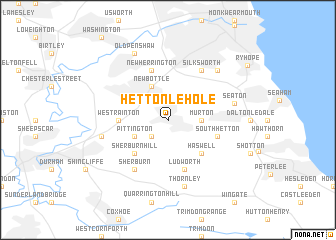 map of Hetton le Hole