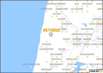 map of Het Woud