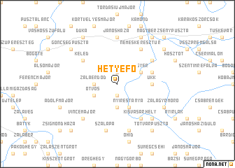 map of Hetyefő