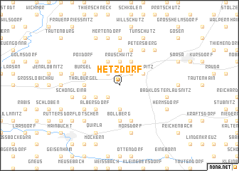 map of Hetzdorf