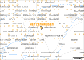 map of Hetzenhausen
