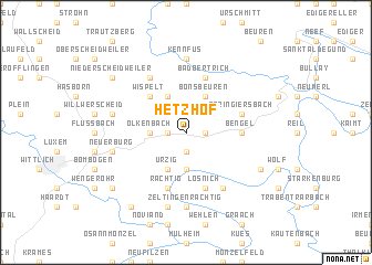 map of Hetzhof