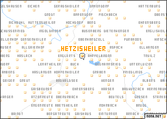 map of Hetzisweiler