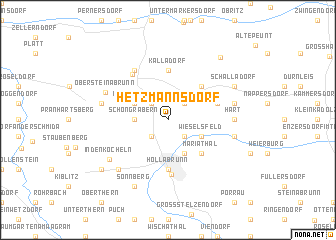 map of Hetzmannsdorf