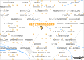 map of Hetzmannsdorf