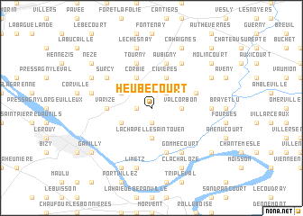 map of Heubécourt