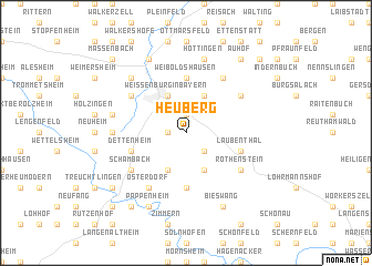 map of Heuberg