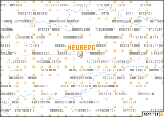 map of Heuberg