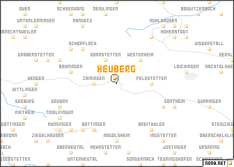 map of Heuberg