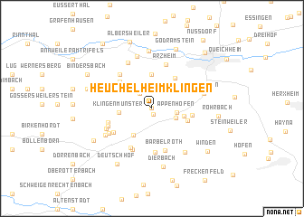 map of Heuchelheim-Klingen