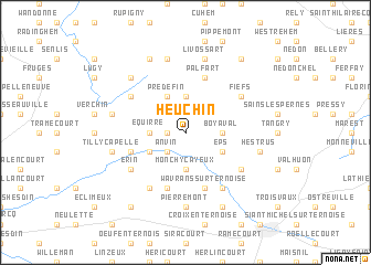 map of Heuchin