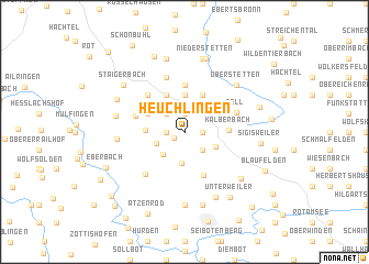 map of Heuchlingen
