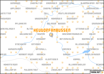 map of Heudorf am Bussen