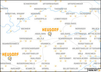 map of Heudorf