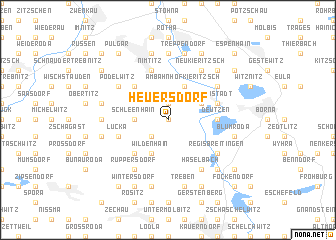 map of Heuersdorf
