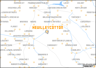 map of Heuilley-Cotton