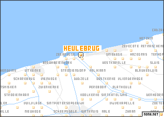 map of Heulebrug