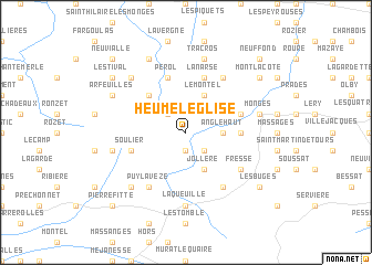 map of Heume-lʼÉglise