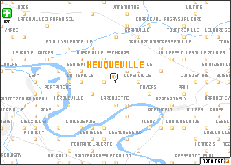 map of Heuqueville