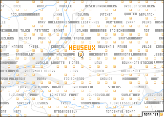 map of Heuseux