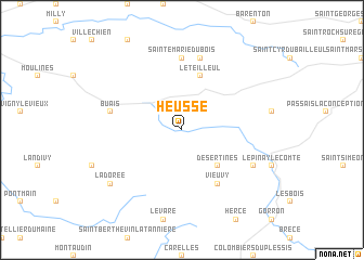 map of Heussé