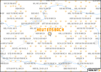 map of Heutensbach