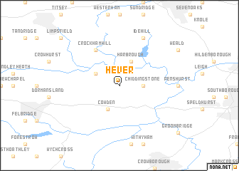 map of Hever