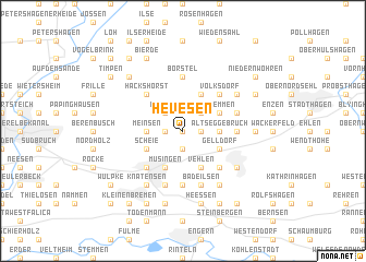 map of Hevesen