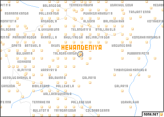 map of Hewandeniya