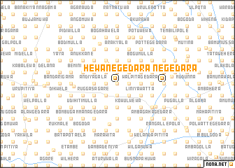 map of Hewanegedara