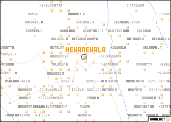 map of Hewanewala