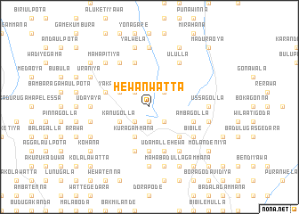 map of Hewanwatta