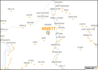 map of Hewett