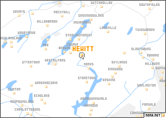 map of Hewitt