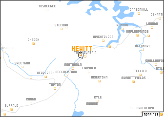 map of Hewitt