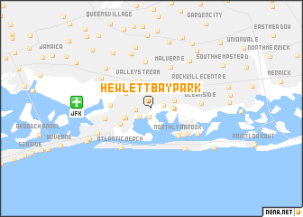 map of Hewlett Bay Park