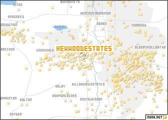 map of Hew-Wood Estates