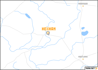 map of Hexham
