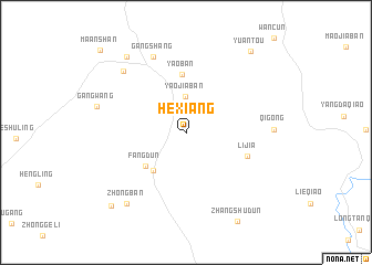 map of Hexiang