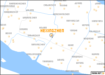map of Hexingzhen