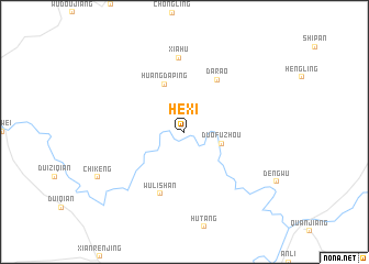 map of Hexi